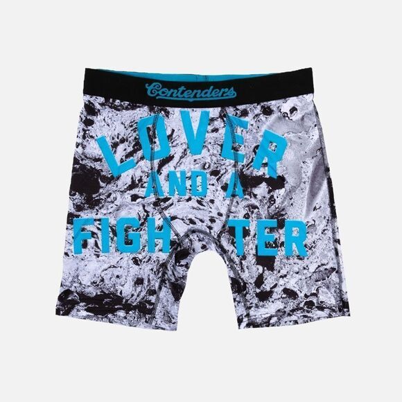Contenders‎ Lover & Fighter Marble Boxer Briefs Black/White Marble XL NWT IN PKG - Picture 1 of 7